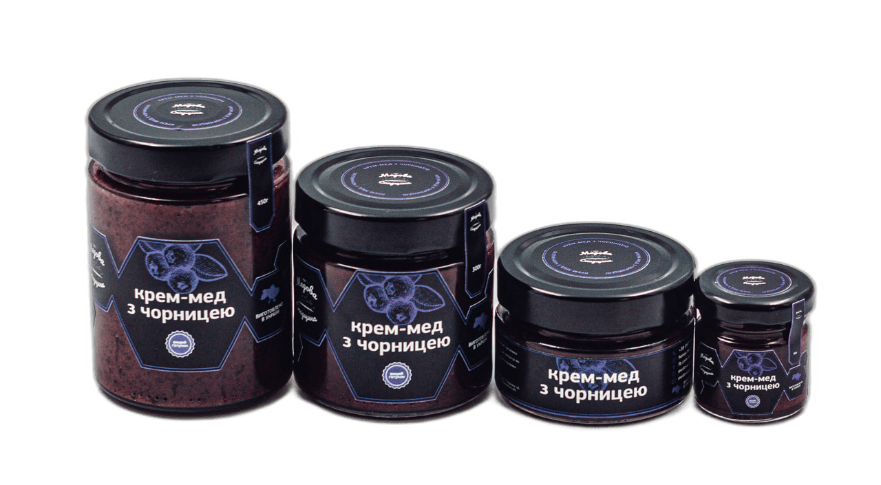 Крем-мед з чорницею