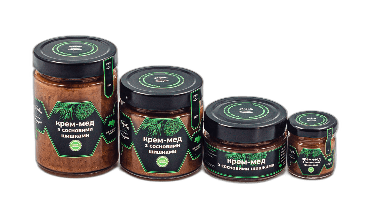 Крем-мед з сосновою шишкою