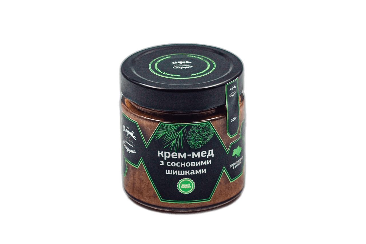 Крем-мед з сосновою шишкою