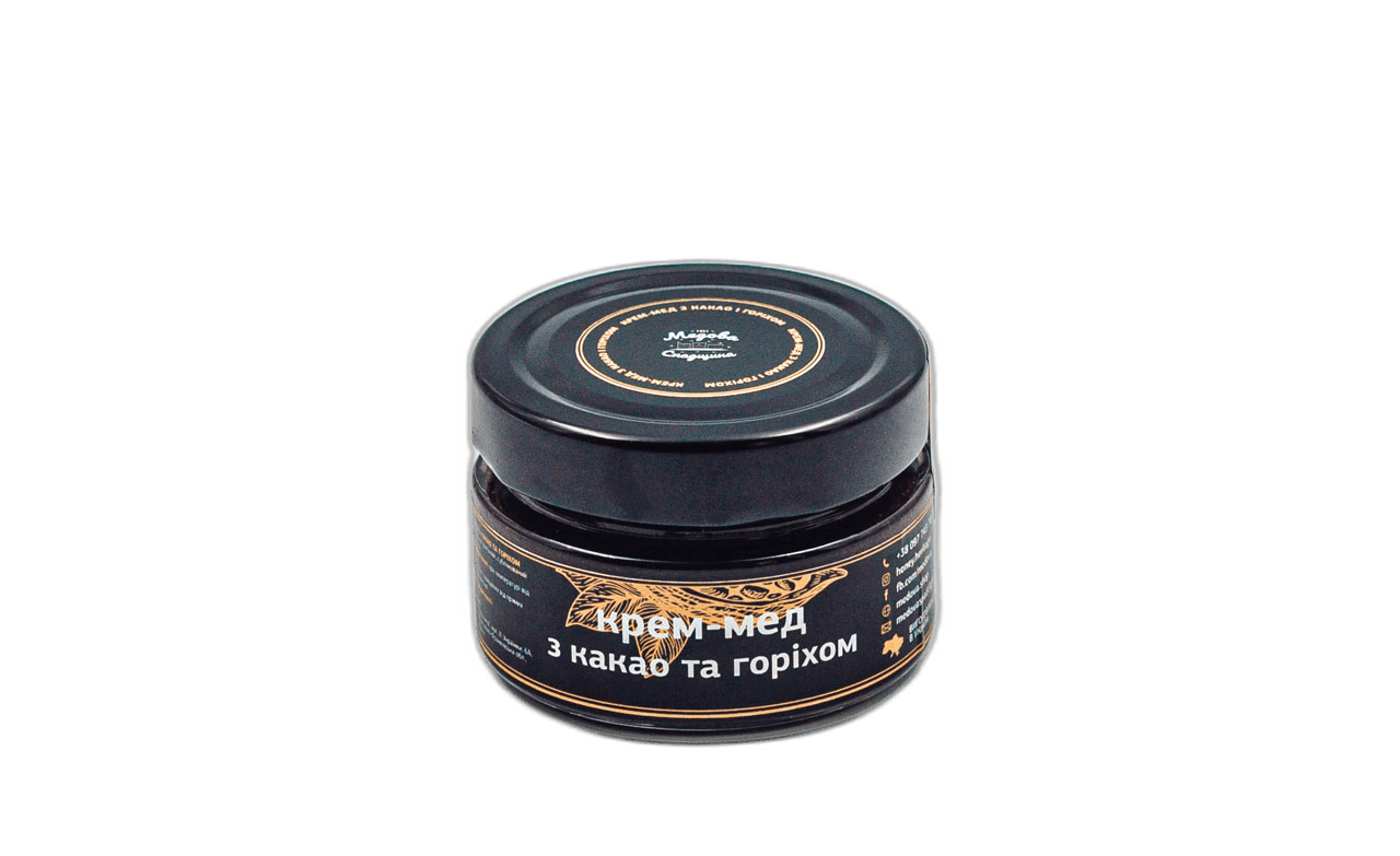 Крем-мед какао з горіхом