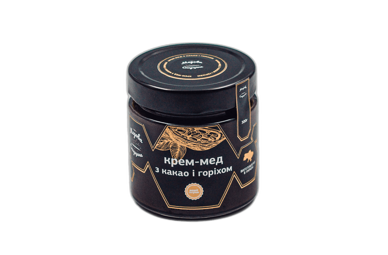 Крем-мед какао з горіхом