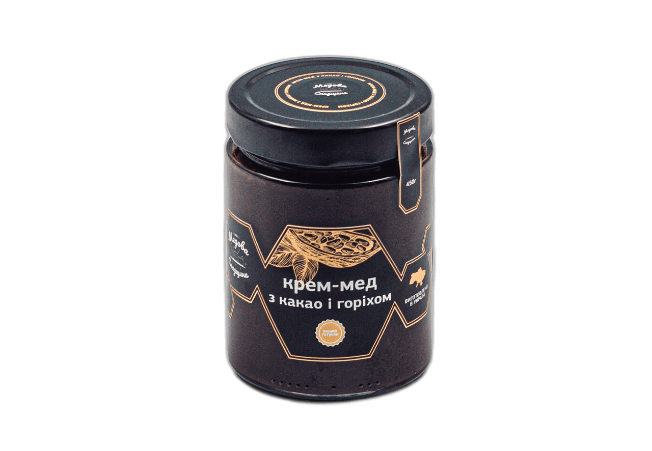 Крем-мед какао з горіхом
