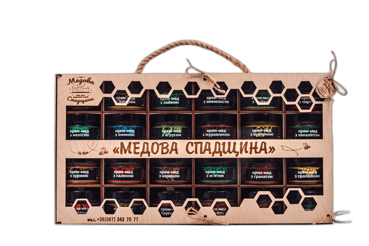 Набір з натуральних крем-медів (24 шт. х 160 грам)